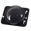 2 PCS 8W DC 12V Car SUV Refit LED Wheel Eyebrow Turn Signal for Jeep Wrangler JK 07-17, Specification: Butt Assembly with Aperture