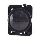 8W DC 12V Car SUV Refit LED Wheel Eyebrow Turn Signal for Jeep Wrangler JK 07-17, Specification: Smoke Black with Aperture