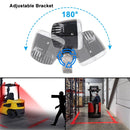 DC10-80V 10W IP67 900LM Car LED Forklift Warning Lights / Width Lights (Red Light)