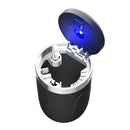 Portable Car Cigarette Ashtray with Light (Black)