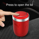 Portable Car Stainless Steel Liner Cigarette Ashtray with Light (Dark Blue)