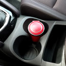 Portable Car Stainless Steel Liner Cigarette Ashtray with Light (Red)