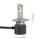 2 PCS H4 DC12V / 28W / 6000K / 4300K / 3000K Car Triple Color LED Headlight with CSP Lamp Beads and Decoding