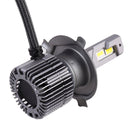 2 PCS H4 DC12V / 28W / 6000K / 4300K / 3000K Car Triple Color LED Headlight with CSP Lamp Beads and Decoding