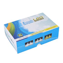 2 PCS H4 DC12V / 28W / 6000K / 4300K / 3000K Car Triple Color LED Headlight with CSP Lamp Beads and Decoding