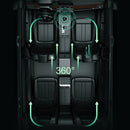 ROCK RAM0015 Crater Car Center Console Alloy Aromatherapy(Green)