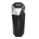 Car Mini Trash Can Desktop Storage Box(Silver)