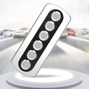 Yacht / RV Modified 6-position Button 12V 20A IP66 Carbon Fiber Panel Switch (Red Light)