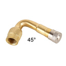10 PCS Balance Car Inflatable Nozzle Extension Rod Elbow Extension Nozzle, Angle: 45 Degree