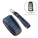 Hallmo Car Cowhide Leather Key Protective Cover Key Case for Haval H6 (Black)