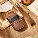 Hallmo Car Cowhide Leather Key Protective Cover Key Case for LEADING IDEAL One (Brown)