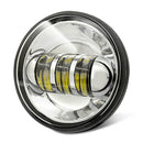 2 PCS DC9-30V 30W 3000K/6000K 3000LM 4.5 inch 3LEDs Motorcycle LED Headlight, Silver