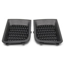 2 PCS Car Left + Right Front Bumper Lower Grille Bezel Cover for Jeep Renegade