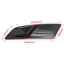 2 PCS Car Decorative Air Flow Intake Scoop Bonnet Side Fender Vent Hood Set for Ford Mustang 2015-2017, Carbon Fiber