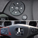 Car Multi-functional Steering Wheel Left Switch Button for Mercedes-Benz W204 / W212 / X204 2008-2015, Left and Right Drive Universal (Beige)