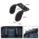 A05 Adjustable Car Auto U-shaped Memory Foam Neck Rest Cushion Seat Pillow with Hook & Mobile Phone Holder (Black)