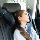 A05 Adjustable Car Auto U-shaped Memory Foam Neck Rest Cushion Seat Pillow with Hook & Mobile Phone Holder (Black)