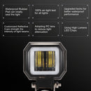 2 PCS 3 inch 27W 2500LM 6000K DC 10-80V IP68 Motorcycles Square Shape LED Spotlight Angel Eye Work Lights