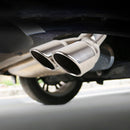 Universal Car Styling Stainless Steel Elbow Exhaust Tail Muffler Tip Pipe, Inside Diameter: 7.2cm (Silver)