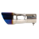 Universal Car Styling Stainless Steel Straight Exhaust Tail Muffler Tip Pipe, Inside Diameter: 7.2cm (Blue)