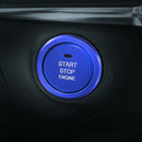 Car Engine Start Key Push Button Outside Ring Trim Sticker Decoration for Mazda Axela CX-30 2020 (Blue)