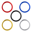 Car Engine Start Key Push Button Outside Ring Trim Sticker Decoration for Mazda Axela CX-30 2020 (Black)