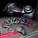 Car Key Hole Decorative Ring for BMW Mini (Gold)