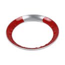 Car Engine Start Key Push Button Ring Trim Sticker Decoration for Infiniti Q50L/QX50/Q70/QX60/Q60 (Silver)