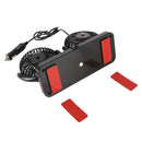 3R-3009 Car Dual-head Cigarette Lighter Dashboard Fan