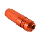 4 PCS Nut 6-edeg Shape Gas Cap Mouthpiece Cover Tire Cap Car Tire Valve Caps (Orange)