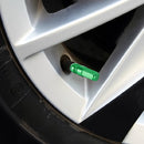 4 PCS Nut 6-edeg Shape Gas Cap Mouthpiece Cover Tire Cap Car Tire Valve Caps (Green)