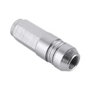 4 PCS Nut 6-edeg Shape Gas Cap Mouthpiece Cover Tire Cap Car Tire Valve Caps (Silver)