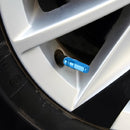 4 PCS Nut 6-edeg Shape Gas Cap Mouthpiece Cover Tire Cap Car Tire Valve Caps (Baby Blue)