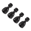 4 PCS Chess 1 Shape Gas Cap Mouthpiece Cover Tire Cap Car Tire Valve Caps (Black)