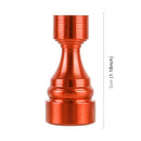 4 PCS Chess 1 Shape Gas Cap Mouthpiece Cover Tire Cap Car Tire Valve Caps (Orange)