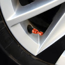 4 PCS Chess 1 Shape Gas Cap Mouthpiece Cover Tire Cap Car Tire Valve Caps (Orange)