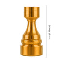 4 PCS Chess 1 Shape Gas Cap Mouthpiece Cover Tire Cap Car Tire Valve Caps (Gold)