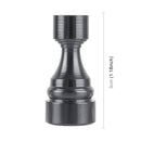 4 PCS Chess 1 Shape Gas Cap Mouthpiece Cover Tire Cap Car Tire Valve Caps (Silver Grey)
