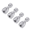 4 PCS Chess 1 Shape Gas Cap Mouthpiece Cover Tire Cap Car Tire Valve Caps (Silver)