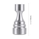 4 PCS Chess 1 Shape Gas Cap Mouthpiece Cover Tire Cap Car Tire Valve Caps (Silver)