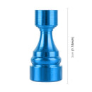 4 PCS Chess 1 Shape Gas Cap Mouthpiece Cover Tire Cap Car Tire Valve Caps (Baby Blue)
