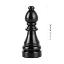 4 PCS Chess 2 Shape Gas Cap Mouthpiece Cover Tire Cap Car Tire Valve Caps (Black)