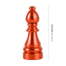 4 PCS Chess 2 Shape Gas Cap Mouthpiece Cover Tire Cap Car Tire Valve Caps (Orange)