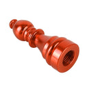 4 PCS Chess 2 Shape Gas Cap Mouthpiece Cover Tire Cap Car Tire Valve Caps (Orange)