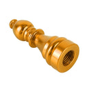 4 PCS Chess 2 Shape Gas Cap Mouthpiece Cover Tire Cap Car Tire Valve Caps (Gold)
