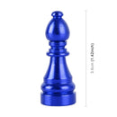 4 PCS Chess 2 Shape Gas Cap Mouthpiece Cover Tire Cap Car Tire Valve Caps (Blue)