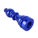 4 PCS Chess 2 Shape Gas Cap Mouthpiece Cover Tire Cap Car Tire Valve Caps (Blue)