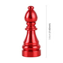 4 PCS Chess 2 Shape Gas Cap Mouthpiece Cover Tire Cap Car Tire Valve Caps (Red)