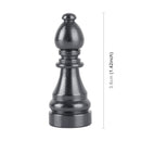 4 PCS Chess 2 Shape Gas Cap Mouthpiece Cover Tire Cap Car Tire Valve Caps (Silver Grey)