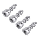 4 PCS Chess 2 Shape Gas Cap Mouthpiece Cover Tire Cap Car Tire Valve Caps (Silver)